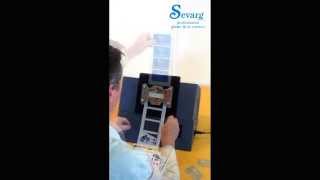 Sevarg™ SDE Credit CardID Card DieCutting Machine In Use [upl. by Pell414]