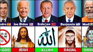 195 Countries State Leaders and Their GOD [upl. by Conger]