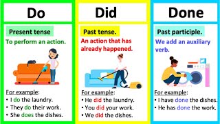 DID vs DO vs DONE 🤔  Whats the difference  Learn with examples [upl. by Temp]