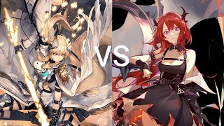 Nearl The Radiant Knight vs Surtr vs All Bosses  Arknights CN [upl. by Attoynek]