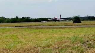 AEROSUCRE BOEING 737200 HK4253 LANDING IN YOPAL SKYP COLOMBIA [upl. by Anum]