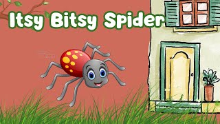 Itsy Bitsy Spider song with Lyrics  Itsy Bitsy Spider Rhymes for children kindergarten [upl. by Ifar]