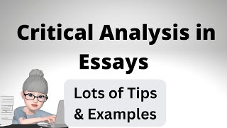 Critical Analysis in Nursing Essays with Examples [upl. by Leuqer948]