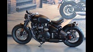 Bobber Black Triumph customized  Triumph Новосибирск [upl. by Horacio57]