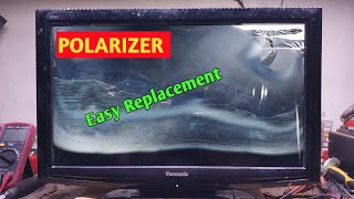 How About Lcd Tv Polarizer Replacement  THL24C28X Panasonic Tv Restoration  SLE electronic [upl. by Yelats]