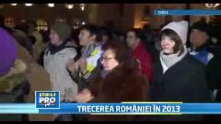 Revelion la Sibiu  Stirile PRO TV [upl. by Einahpehs820]