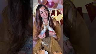 Birthday Gifts For Me🎁🥹✨ shorts trendingshorts celebration minivlog viral meghachaube [upl. by Nairod]