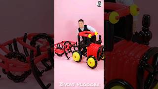 gubbara se tractor 🚜😱mini wood toy woodworking art skillshands crafts shorts viralvideo [upl. by Dnomder334]