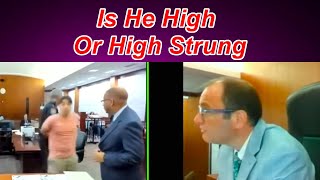 Is This Guy High or Just High Strung Judge David Fleischer [upl. by Llennej]