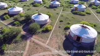 Mongolia yurts from the sky  Drone video  GoPro [upl. by Thordia]