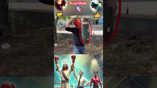 Jesus VS Satan please support the Lord he will protect you good luck🙏👍❤👆😇 jesus shorts [upl. by Giustino]