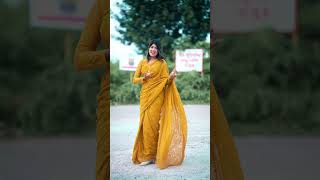 Aja ️ saree Nuzhats Wishlist mehjabin98 mehjabinjr [upl. by Suoiluj]