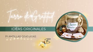 TARRO DE GRATITUD  IDEAS ORIGINALES Plantillas Gratis [upl. by Standush]