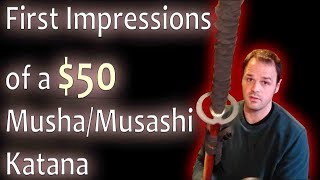 Musashi Practical Samurai Katana  Unboxing and First Impressions of a 50 Sword [upl. by Ossie]