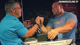 John BRZENK vs Travis BAGENT arm wrestle for 10 000 [upl. by Shina]