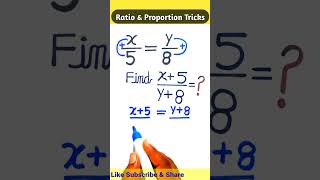 Ratio amp Proportion Tricks  short shorts math mathematics mathteacher mathtrick mathematic [upl. by Ahsineg]