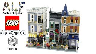 Lego Creator 10255 Assembly Square  Lego Speed Build Review [upl. by Anyah]