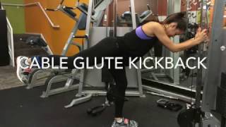 How To Cable Glute Kickback [upl. by Asirret]