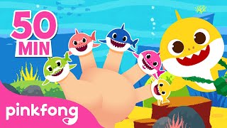 MixFamília de Dedos Tubarões e mais  Compilação  Baby Shark  Pinkfong Canções para Crianças [upl. by Ladd]