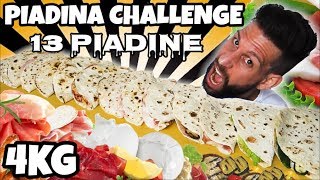 13 PIADINE Challenge 4KG  11000 Calorie Cheat Day  MAN VS FOOD [upl. by Othella]