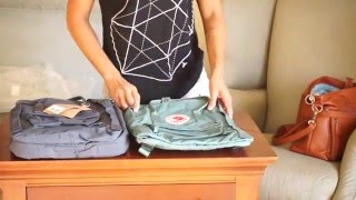 Fjallraven 13quot Classic vs 15quot Laptop Backpack Test Pack wLaptop amp How it looks on the Body [upl. by Airuam]