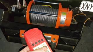 Volvo C304 6x6 Hydraulic winch rope spooling [upl. by Krawczyk]