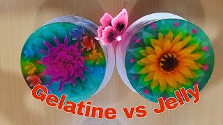 Gelatine vs Jelly powder 2 methods used as a base [upl. by Neraj]