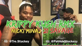 Farruko Nicki Minaj Bad Bunny  Krippy Kush RemixLyric Video ft 21 Savage Rvssian  REACTION [upl. by Sauveur]