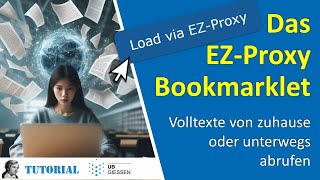 Das EZProxy Bookmarklet [upl. by Yenial10]