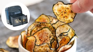 Air Fryer Zucchini Chips  Low Carb Snack Idea [upl. by Magree]