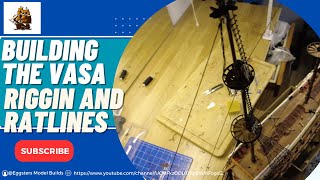 Advanced Rigging Tutorial Shrouds and Ratlines on Model Ship Fore Topmost Top and Top Gallant Mast [upl. by Carrol]