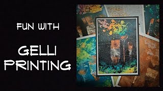 Playing with Multiple Layers and Studio Items on my Gelli Plate [upl. by Searcy]