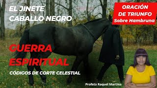 ORACION TRIUNFO SOBRE HAMBRUNA Jinete Caballo Negro CÓDIGOS Corte Celestial  Profeta Raquel Martina [upl. by Notneiuq]