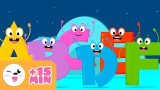 The alphabet a b c d e f  Educational video to learn the letters for kids  Phonics For Kids [upl. by Kial]