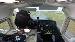 PRACTICE LANDING C172  Fairfield County Airport KLHQ  Ike [upl. by Atilrac]