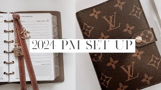 2024 Louis Vuitton PM Agenda Set Up  8LOTUS  Louis Vuitton Agenda Refill [upl. by Sinned305]