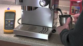 Rancilio Silvia  Steam Timing [upl. by Anelra]