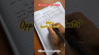 Opportunity Cost  Meaning  Economics economics knowledge upsc apsc aspirants ssccgl shorts [upl. by Eirotal]