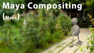 Maya Compositing using Maya Software Render [upl. by Nyliac982]