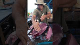 Amazing expert skill of cutting tuna with the finest meat tuna seafood fish streetfood [upl. by Ferna113]