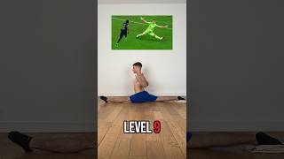 Football players poses level 1 to 10 ⚽ workout training flexibility yoga gym mobility amazing [upl. by Araet]