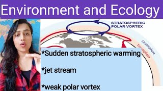 what is jet stream  sudden stratospheric warming upsc  polar vortex  UPSCSSCNCERT [upl. by Rosane]