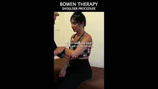 Bowen Therapy Shoulder Procedure [upl. by Leach]