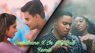 Snehithane X In My Bed Remix Music VideoRemixed By MelodicLoFi [upl. by Anitsirhcairam]