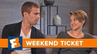 Divergent Guest Shailene Woodley Theo James  Week of 31714  Weekend Ticket  FandangoMovies [upl. by Gniy]