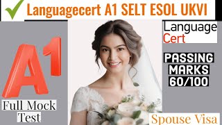 LanguageCert International ESOL SELT A1 Speaking amp Listening Life in the UK Test  9 mins Test [upl. by Ahcas]