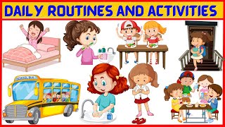 Daily routines and activities  Daily routine from morning to night  Kids must know [upl. by Rusticus851]