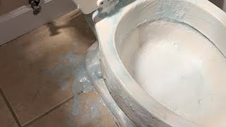 Deep cleaning my toilet ASMR🤩 I made a cleaning paste 🧼🚽 [upl. by Castera]