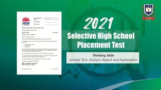 2021 Selective High School Placement Test  Thinking Skills Sample Test AnalysisampExplanation [upl. by Jenks]