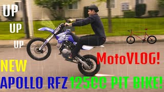 NEW 125CC APOLLO PITBIKE MotoVLOG [upl. by Buerger]